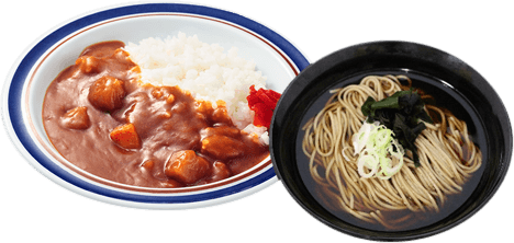 カレーライスセット かけそば(うどん)